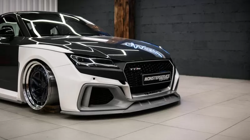 Test fitting wide body kit for TT Mk3