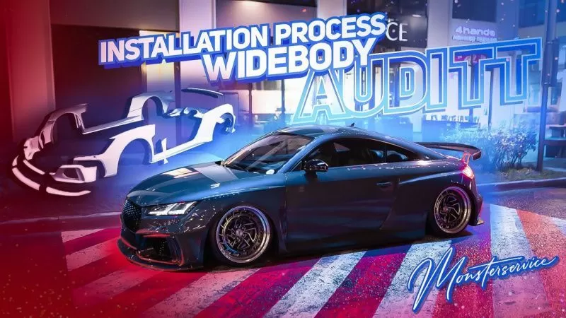 Installation wide body kit Audi TT