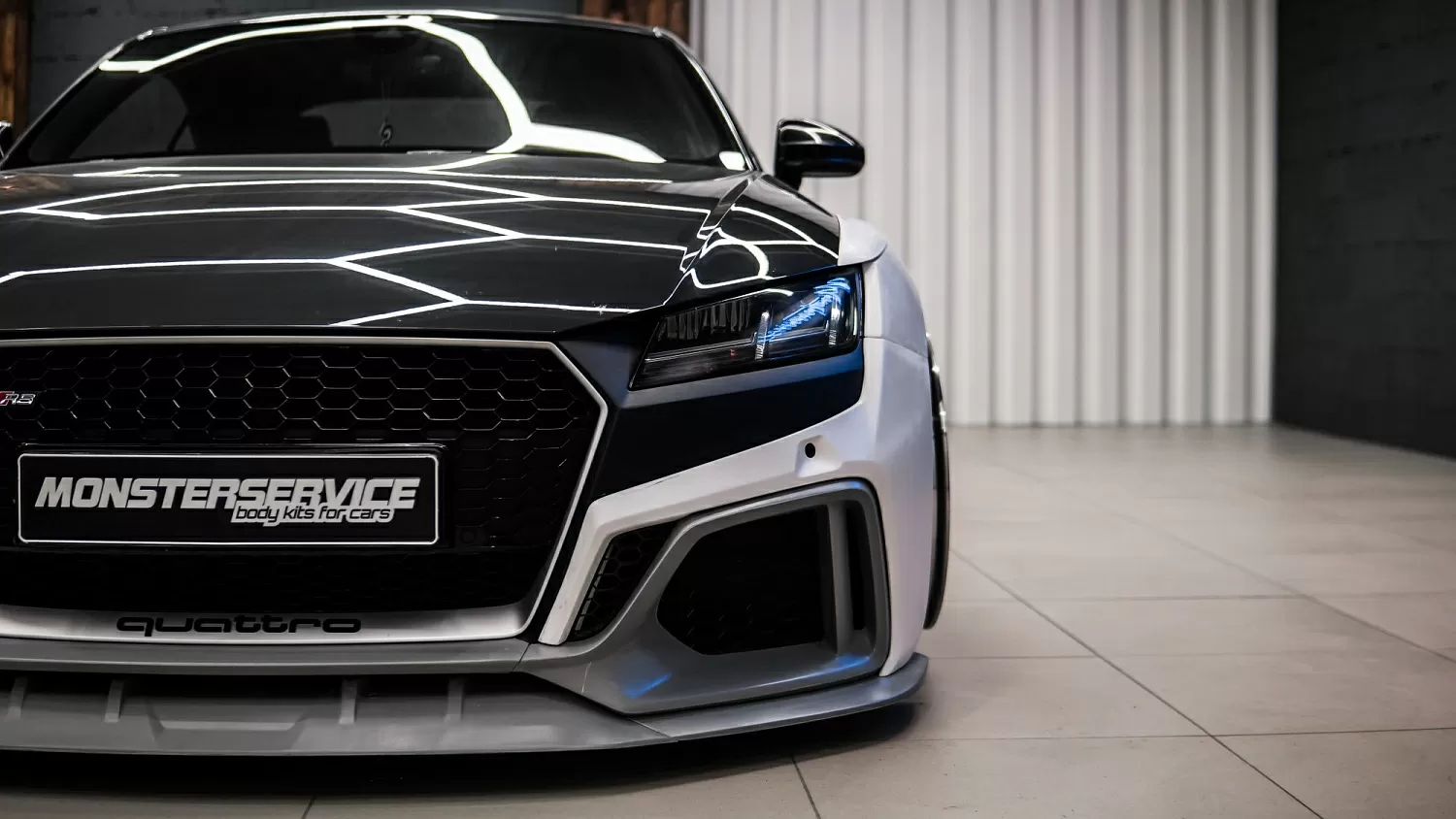 Test fitting wide body kit for TT Mk3