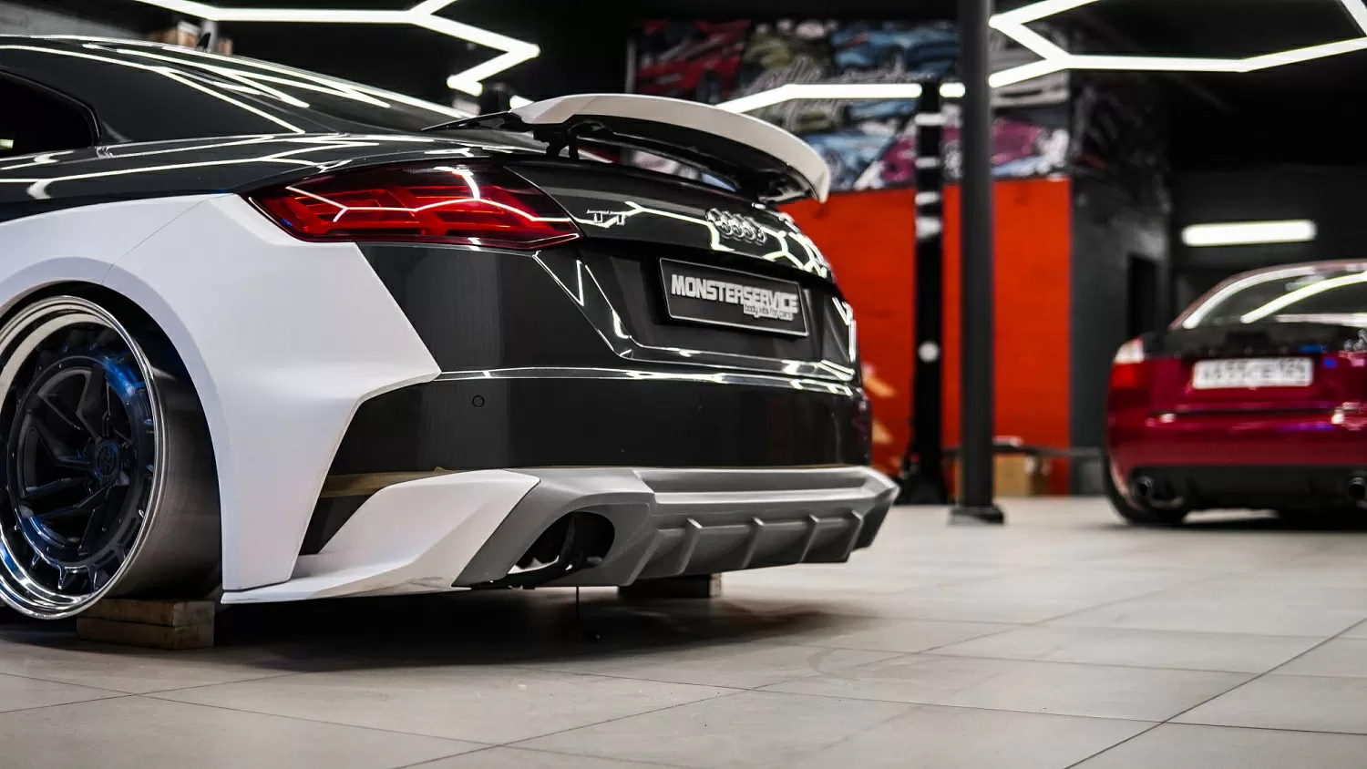 Test fitting wide body kit for TT Mk3