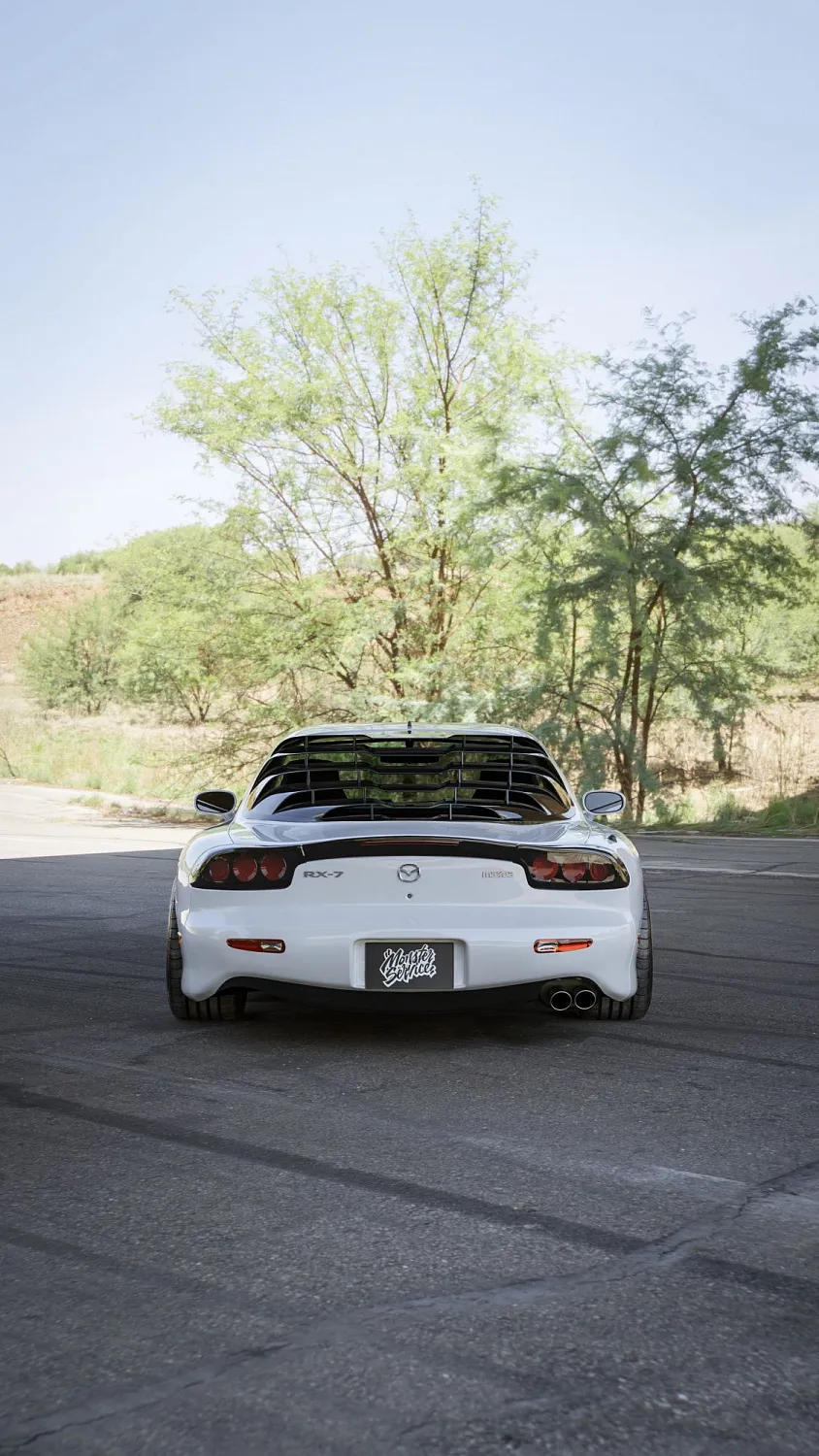New item! Rear window louvers for Mazda RX7