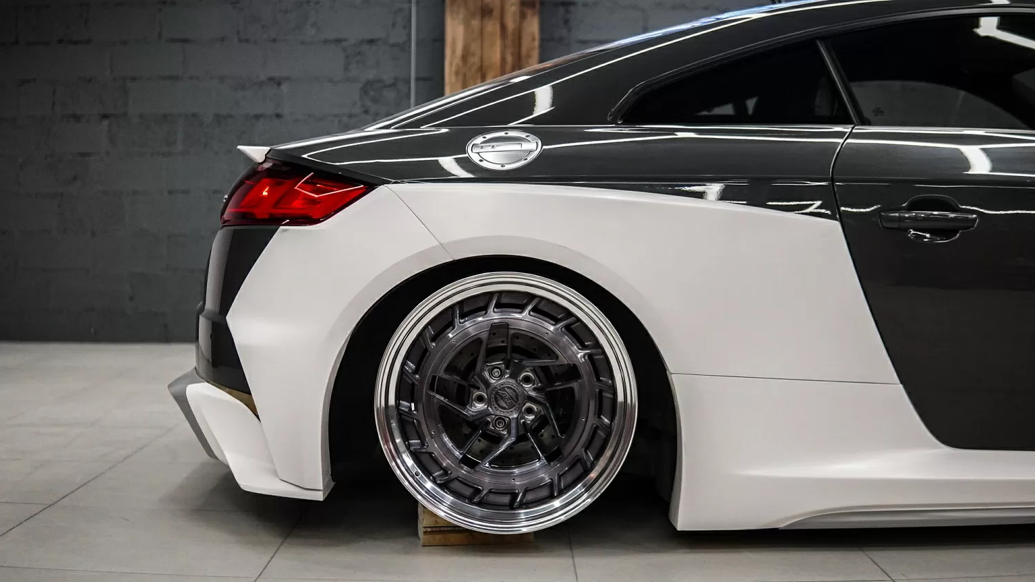 Test fitting wide body kit for TT Mk3