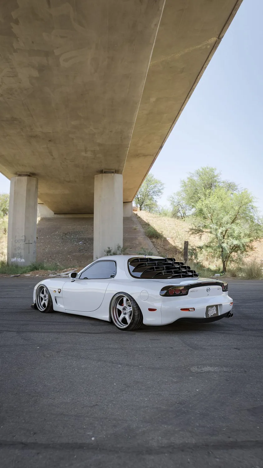 New item! Rear window louvers for Mazda RX7