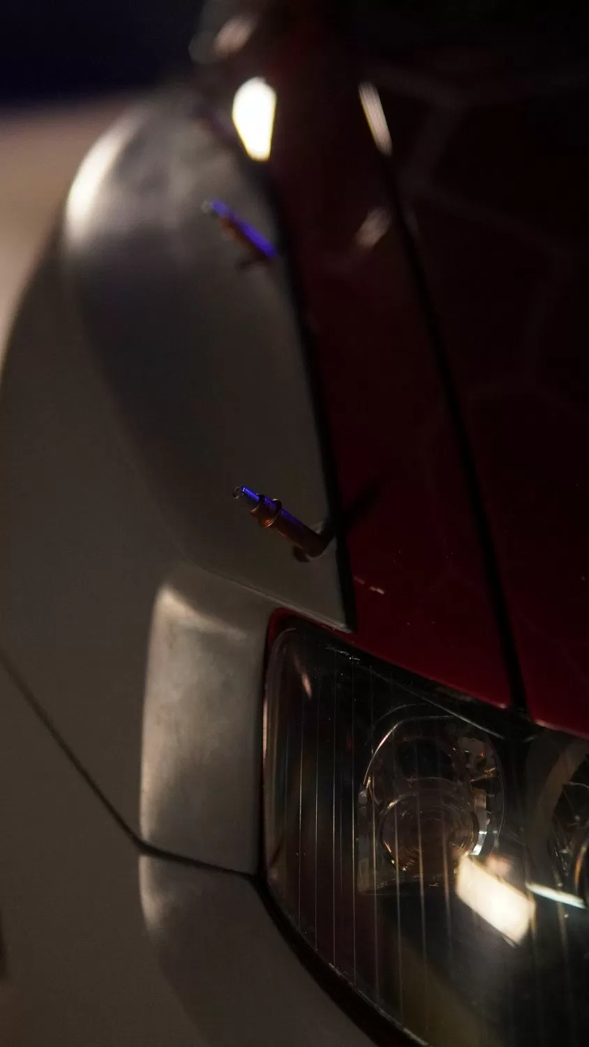 Test fitting new wide body for A4 B6 saloon