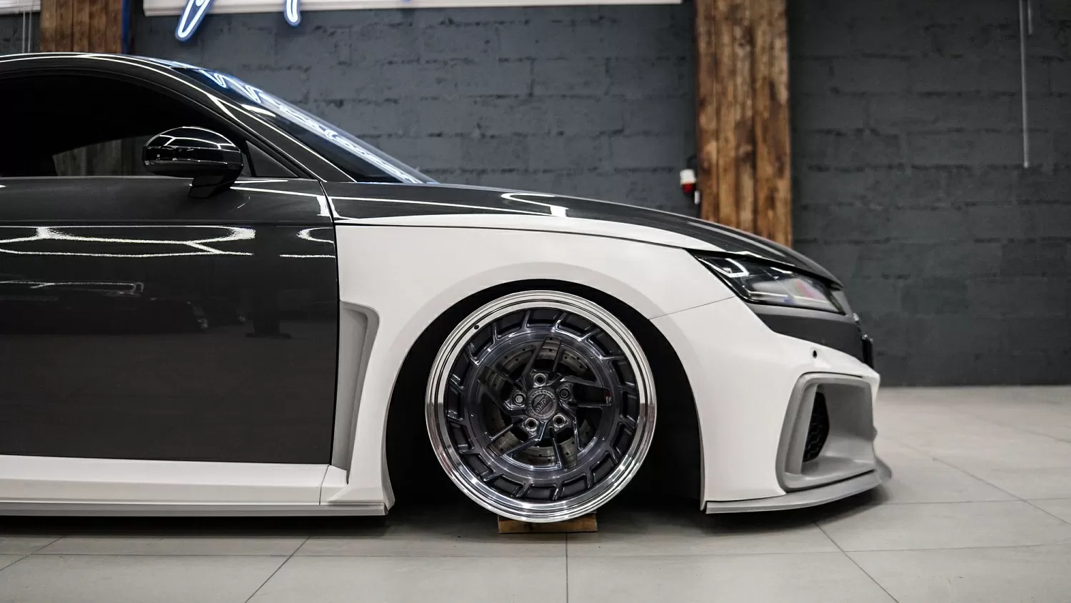 Test fitting wide body kit for TT Mk3