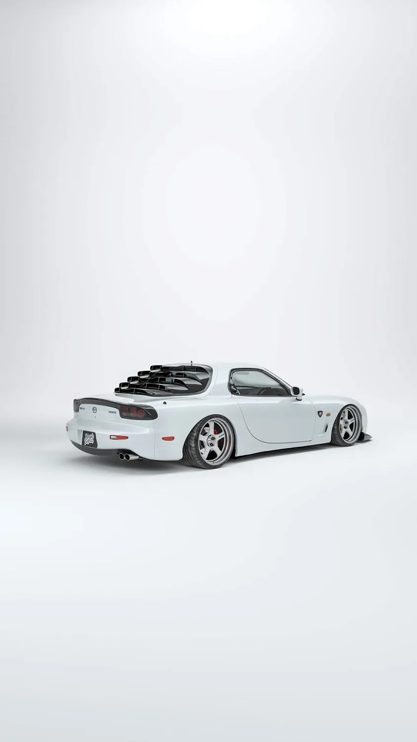 New item! Rear window louvers for Mazda RX7