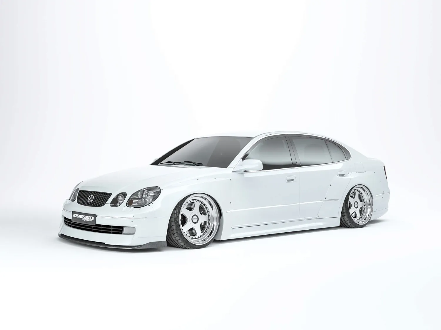  3D renders of Lexus GS300 