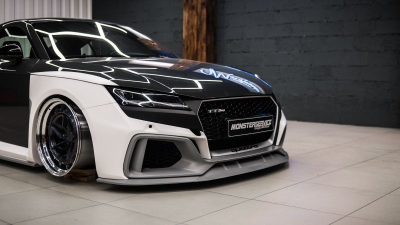 Test fitting wide body kit for TT Mk3