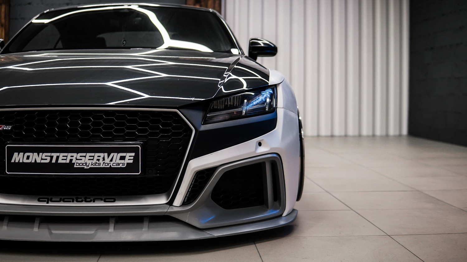 Test fitting wide body kit for TT Mk3