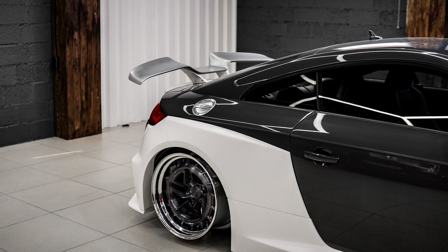 Test fitting wide body kit for TT Mk3