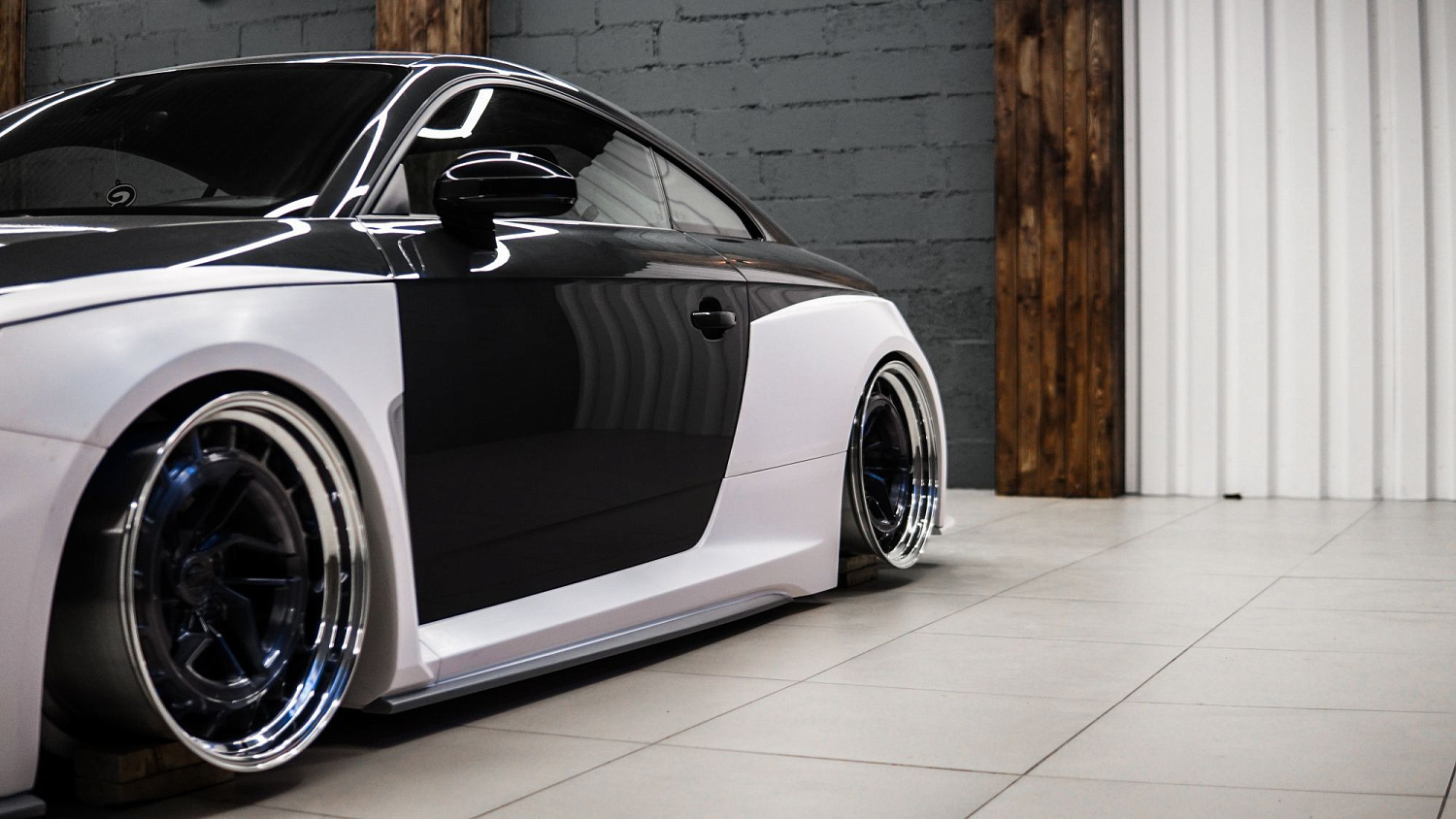 Test fitting wide body kit for TT Mk3