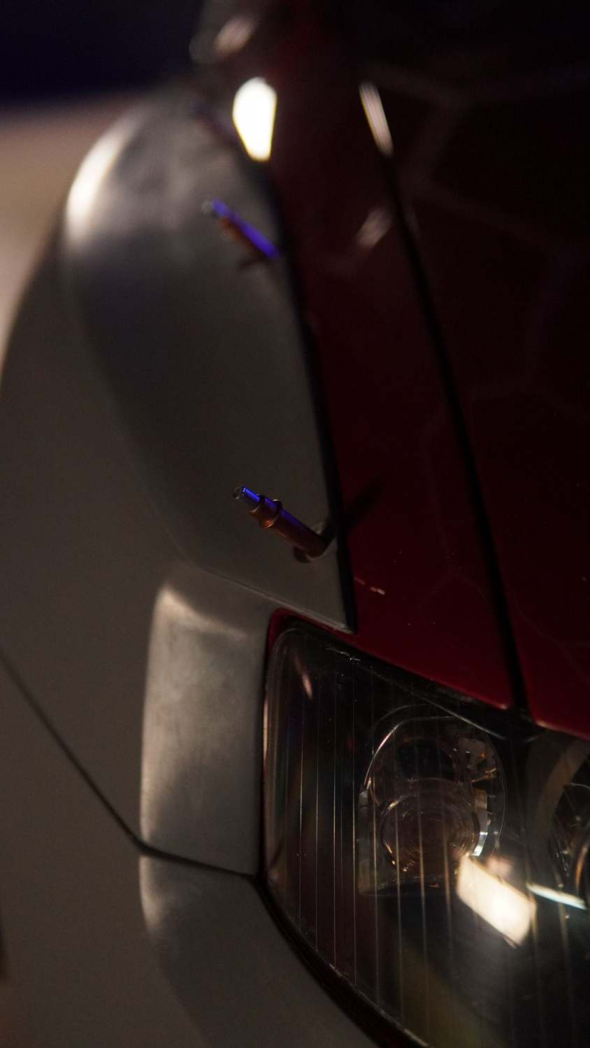 Test fitting new wide body for A4 B6 saloon