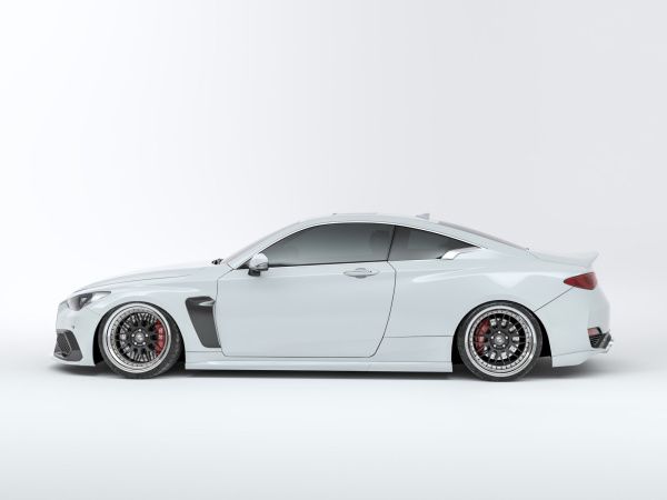 Rear bumper extensions Infiniti Q60