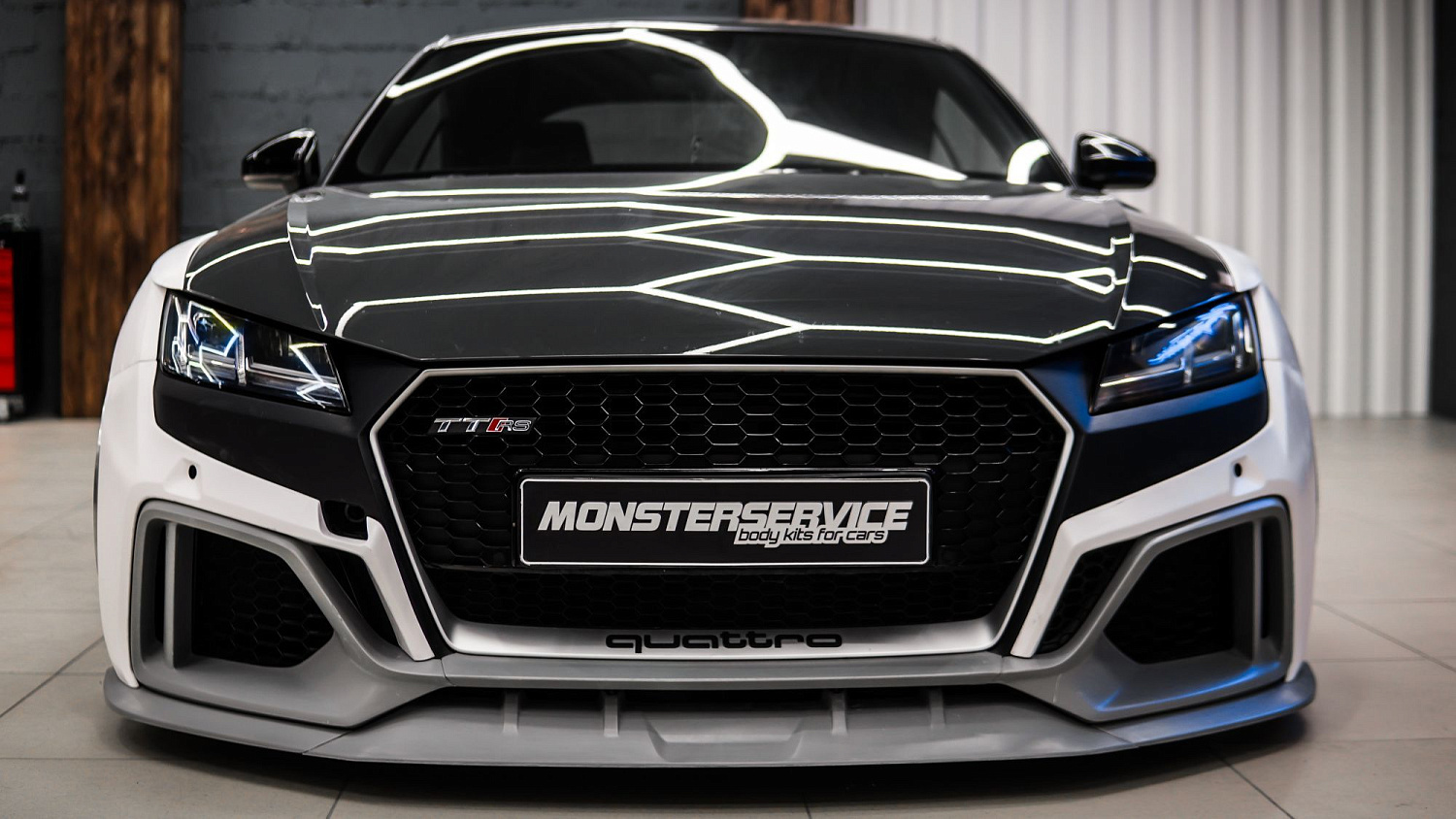 Test fitting wide body kit for TT Mk3