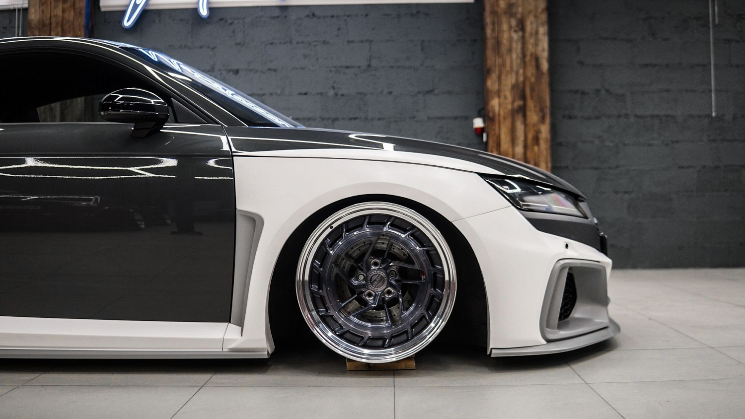 Test fitting wide body kit for TT Mk3