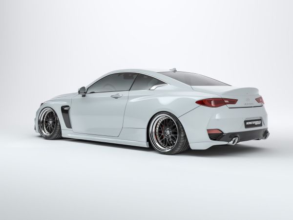 Rear bumper extensions Infiniti Q60