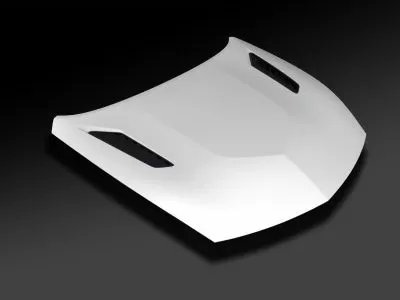 FRP hood with carbon vents Nissan RZ34